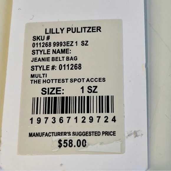 LILLY PULITZER “The Hottest Spot” belt bag & headband NWT, plus gift box & bag - Picture 4 of 9